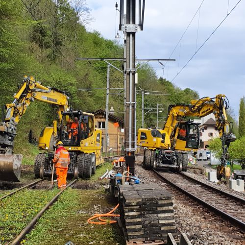 Bauhandwerk Langnau | Leistungen | Bahntiefbau
